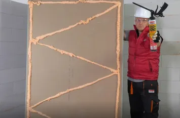 Gipszkarton ragasztás